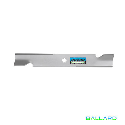 MID-LIFT Mower Blades: 17" Long, 7 Point Star Shaped Center Hole, 2.5" Wide (Three Blade System)